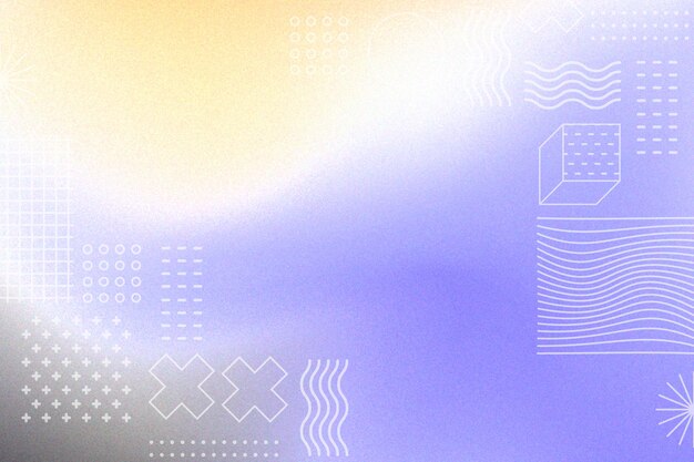 Fondo de gradiente moderno abstracto con textura granulada y formas geométricas