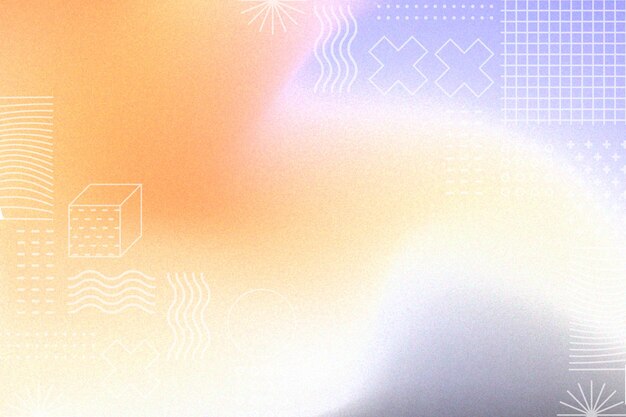 Fondo de gradiente moderno abstracto con textura granulada y formas geométricas