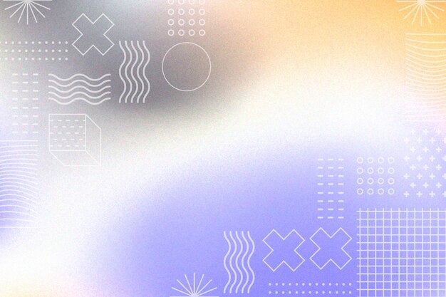 Fondo de gradiente moderno abstracto con textura granulada y formas geométricas