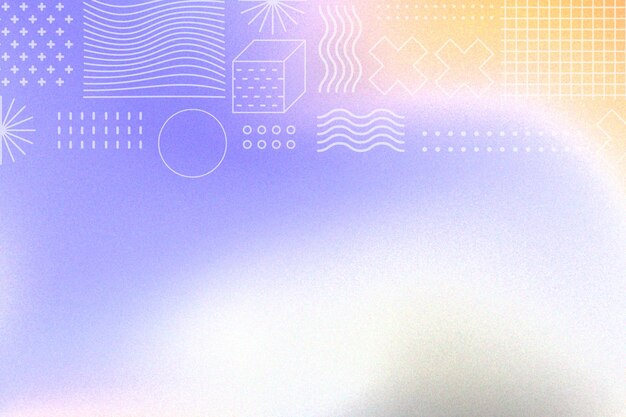 Fondo de gradiente moderno abstracto con textura granulada y formas geométricas