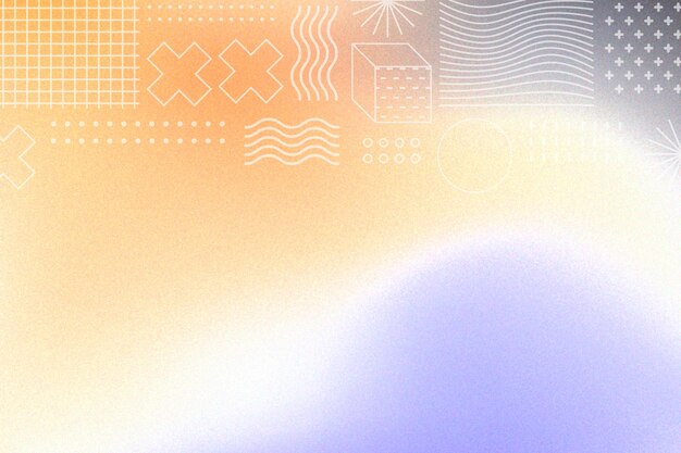 Fondo de gradiente moderno abstracto con textura granulada y formas geométricas