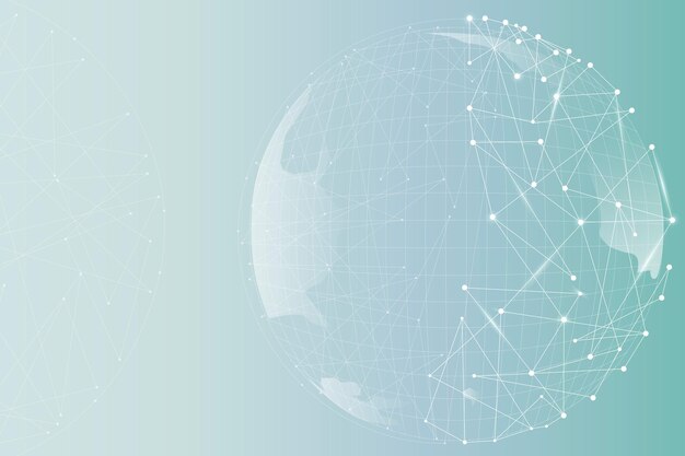 Fondo de gradiente de negocio digital del globo