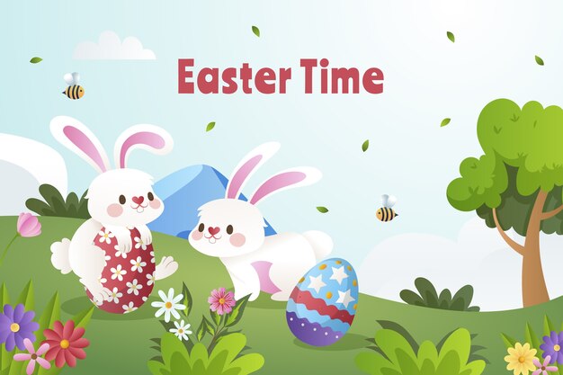 El fondo de gradiente para las vacaciones de Pascua.