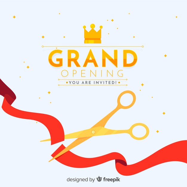 Fondo de gran apertura en estilo flat
