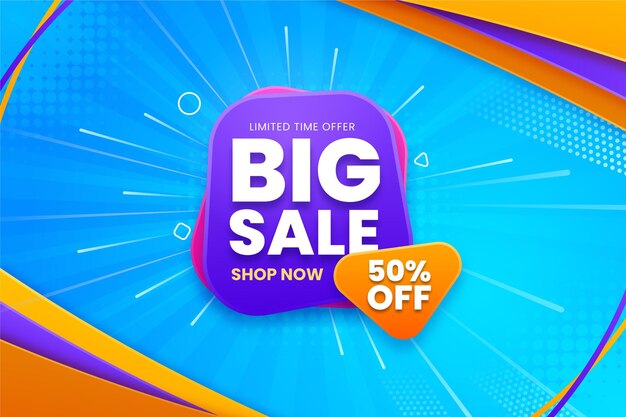 Fondo de gran venta con oferta.