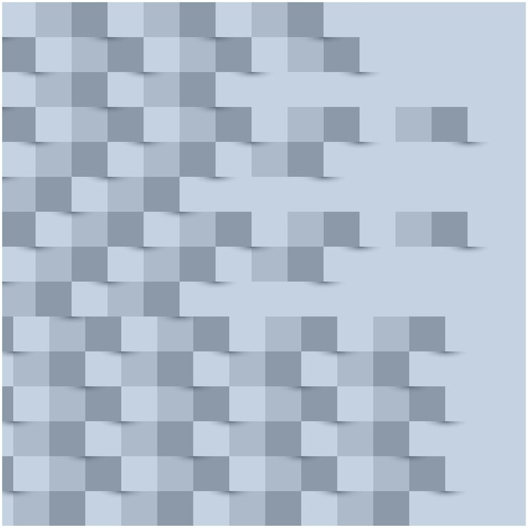 Vector gratuito fondo gris 3d con cuadrados