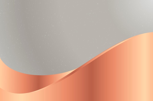 Fondo gris con onda de cobre