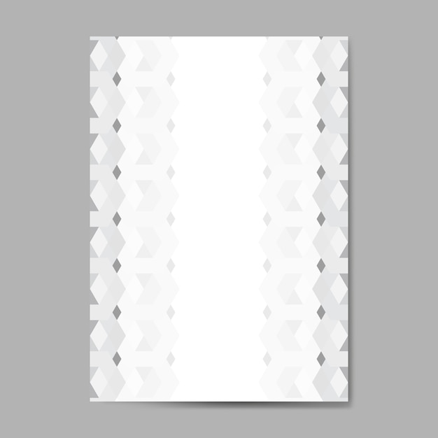 Vector gratuito fondo gris patrón hexagonal 3d