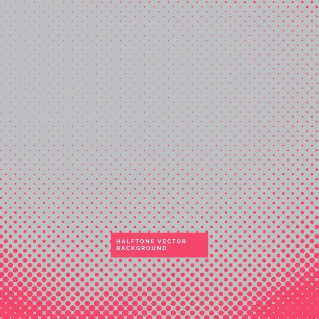 Fondo gris y rojo con puntos de semitono