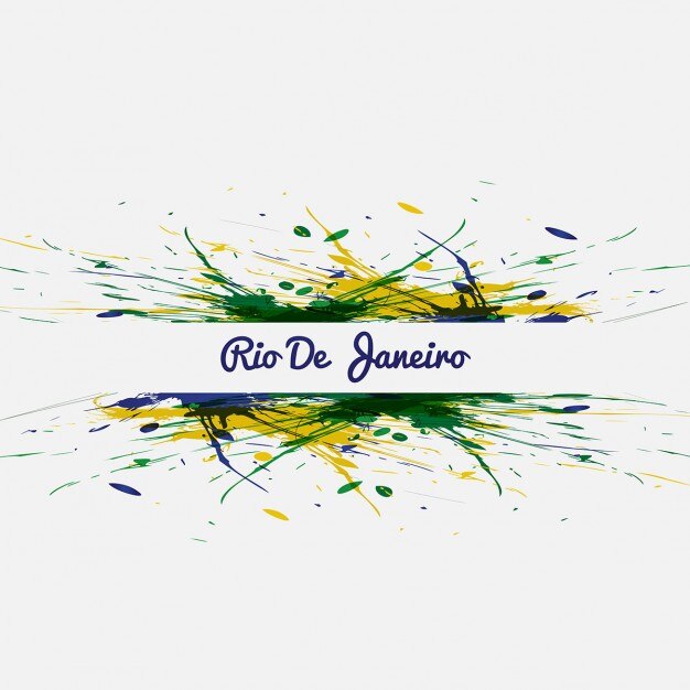 Fondo grungy de colores de brasil