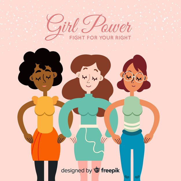 Fondo grupo interracial de mujeres