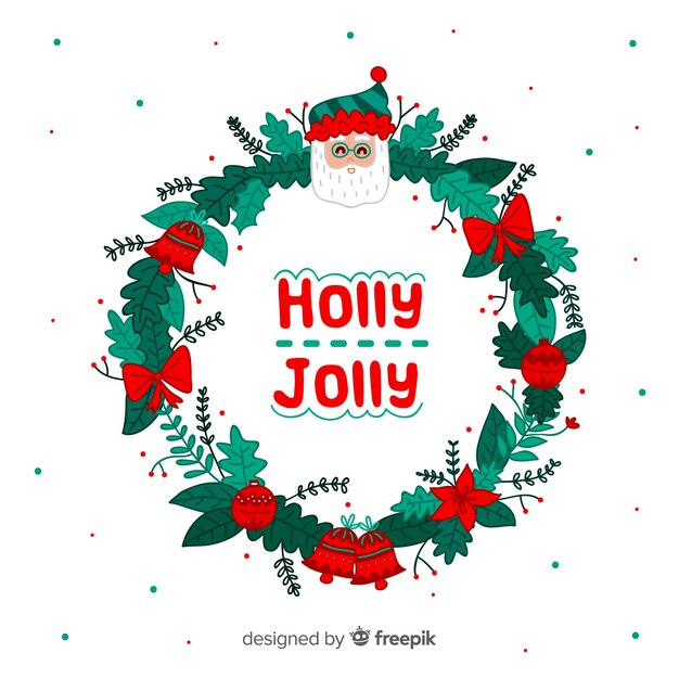 Fondo de guirnalda de Navidad