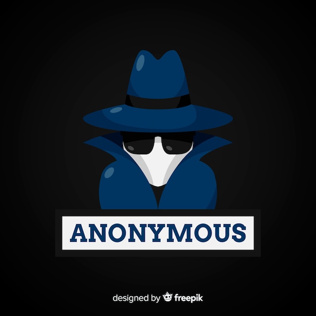 Vector gratuito fondo del hacker anonymous