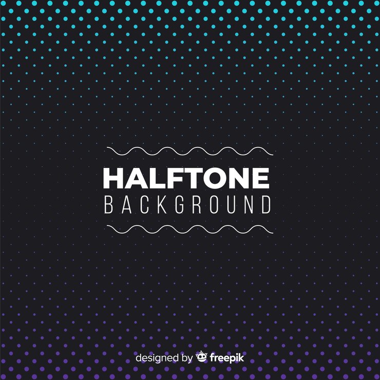 Vector gratuito fondo halftone oscuro