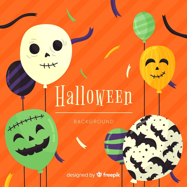 Fondo de halloween con globos