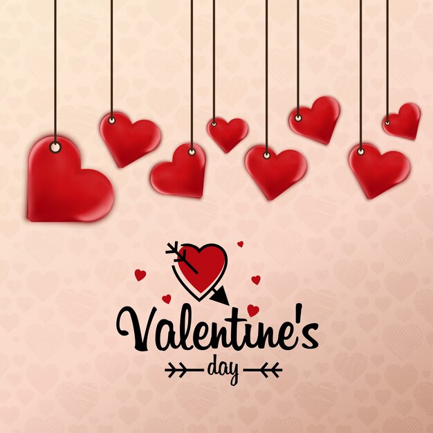 Fondo de Haning Heart San Valentín