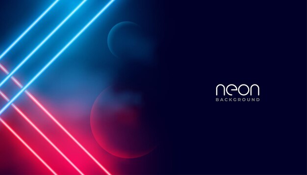 fondo de haz de neón brillante abstracto en el concepto cósmico