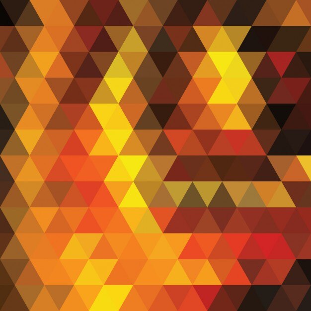 Fondo hecho de formas triangulares en tonos amarillos