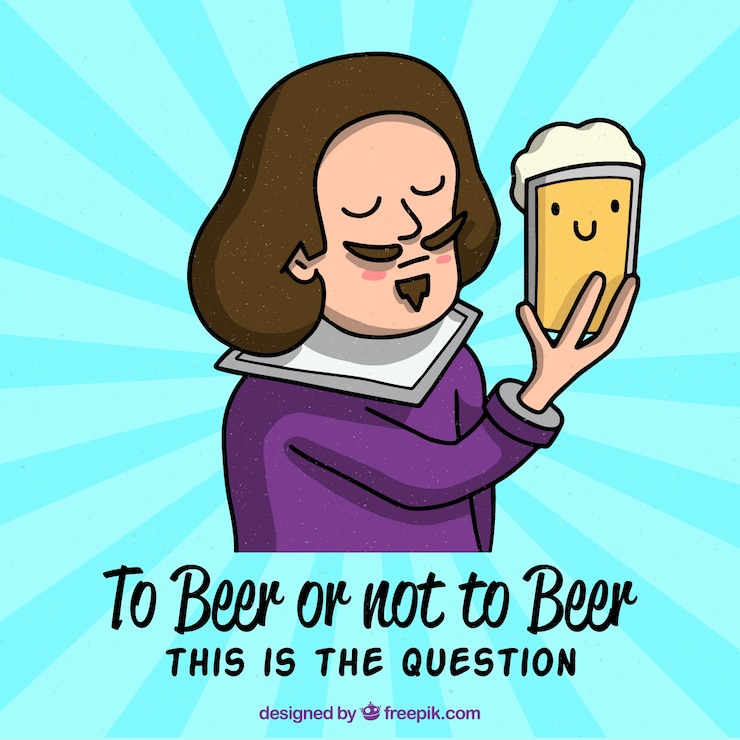 Vector gratuito fondo hecho a mano de cerveza