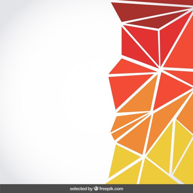 Fondo hecho con triángulos de color naranja