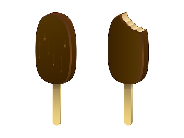 Vector gratuito fondo de helado aislado