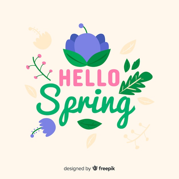 Fondo de hello spring