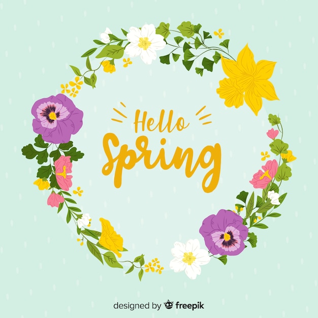 Fondo de hello spring