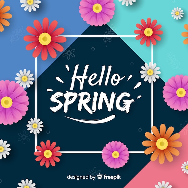 Fondo de hello spring