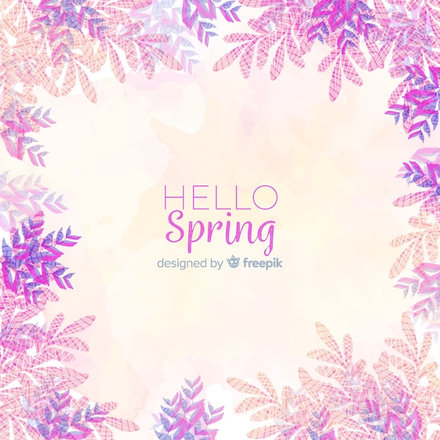 Fondo hello spring