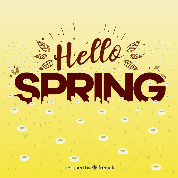 Fondo hello spring