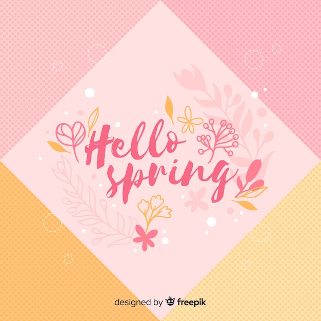 Fondo hello spring