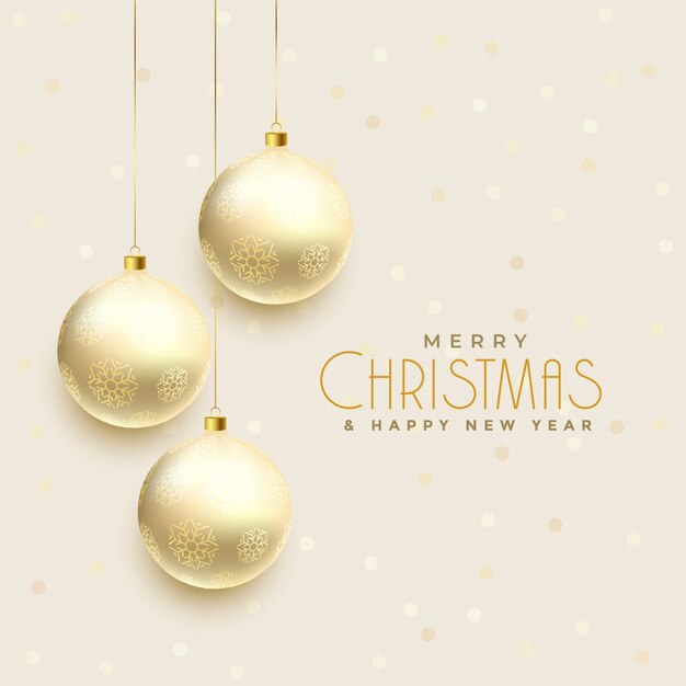 El fondo de las hermosas bolas de Navidad colgantes