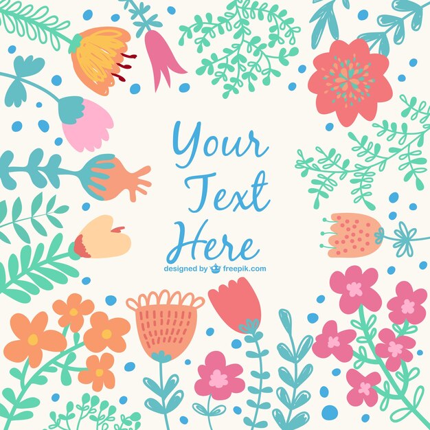 Fondo de hermosas flores