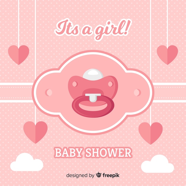 Vector gratuito fondo hermoso de baby shower