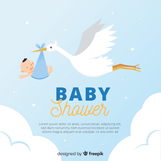 Fondo hermoso de baby shower