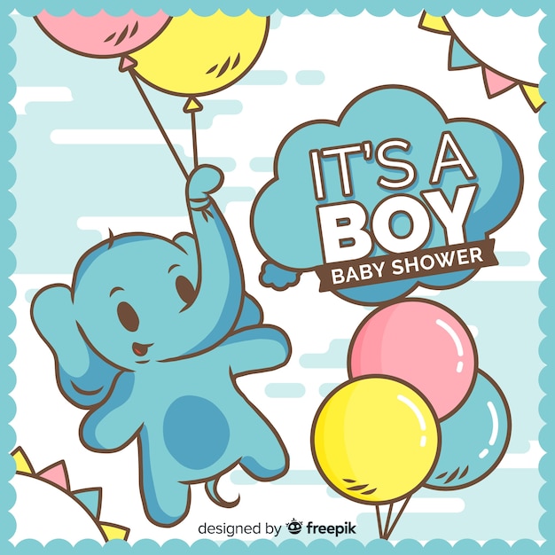 Fondo hermoso de baby shower