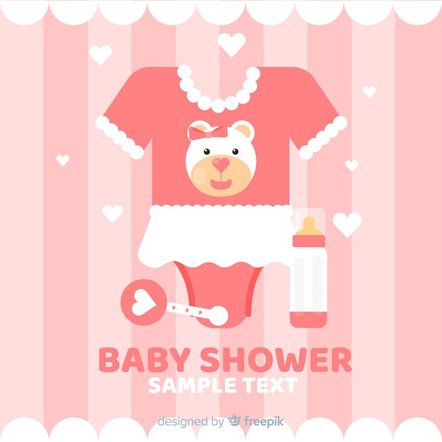 Fondo hermoso de baby shower