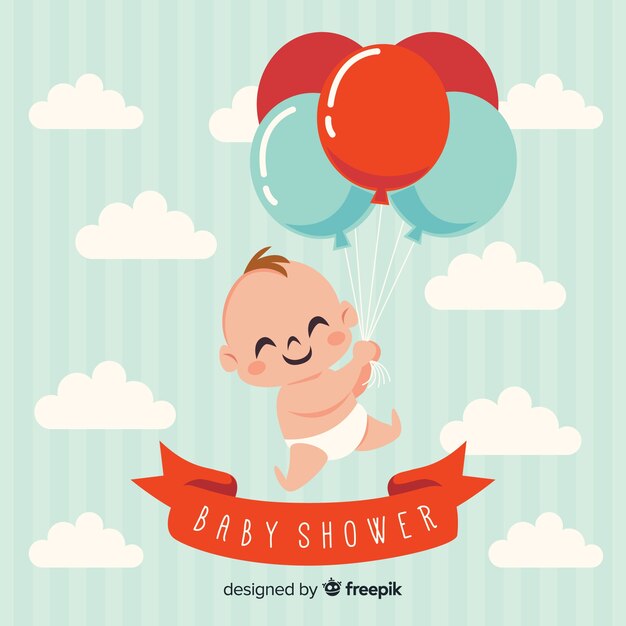 Fondo hermoso de baby shower