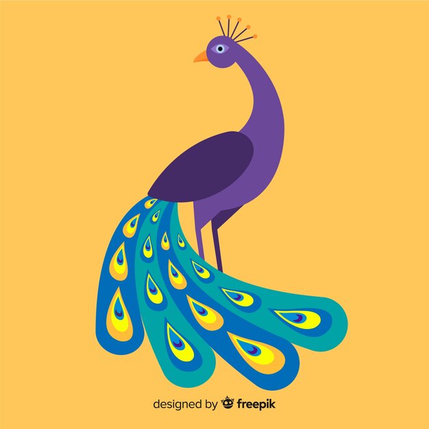 Fondo con hermoso pavo real