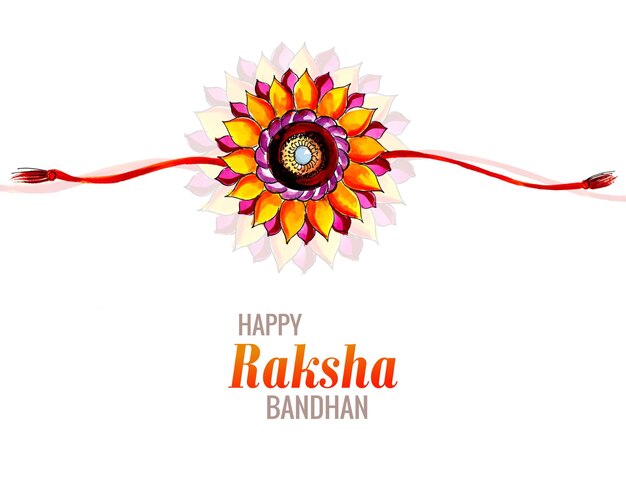 Fondo hermoso de la tarjeta raksha bandhan