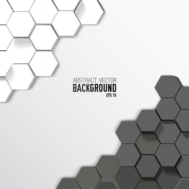 Fondo hexagonal abstracto geométrico