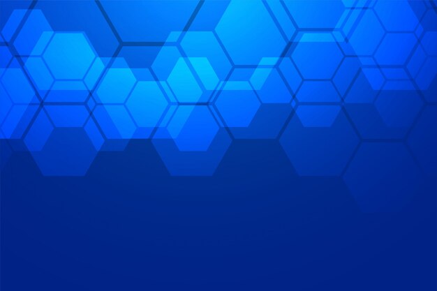 Fondo hexagonal azul