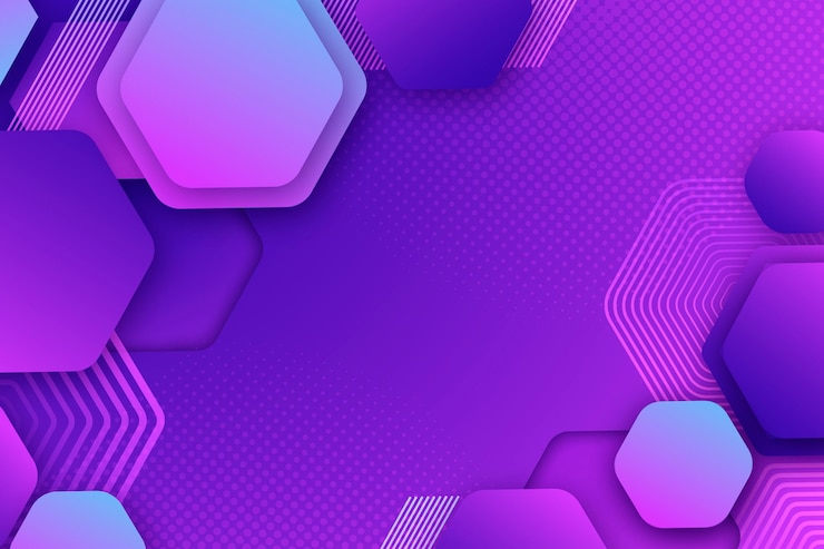 Vector gratuito fondo hexagonal degradado