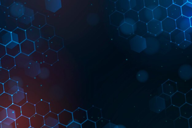 Fondo hexagonal degradado