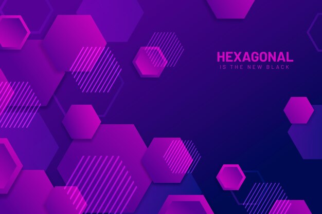 Fondo hexagonal degradado
