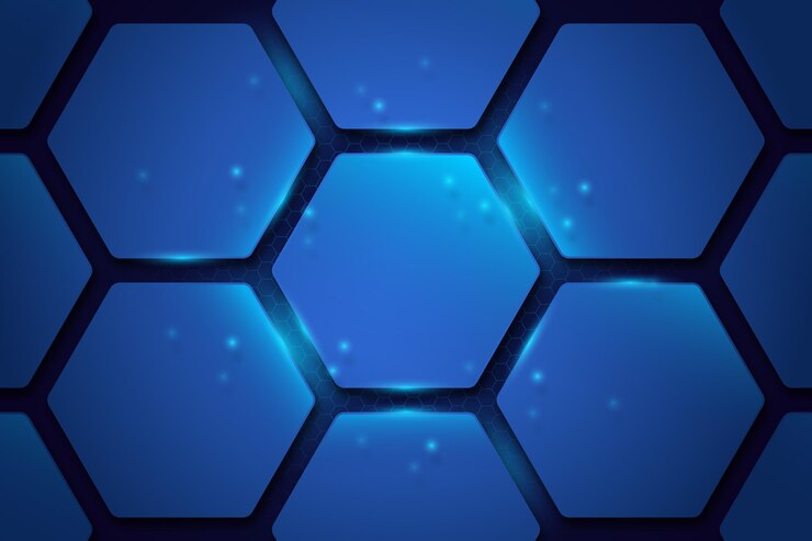 Vector gratuito fondo hexagonal degradado