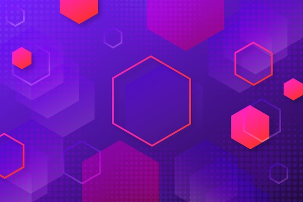 Fondo hexagonal degradado