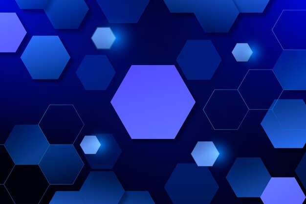 Fondo hexagonal degradado