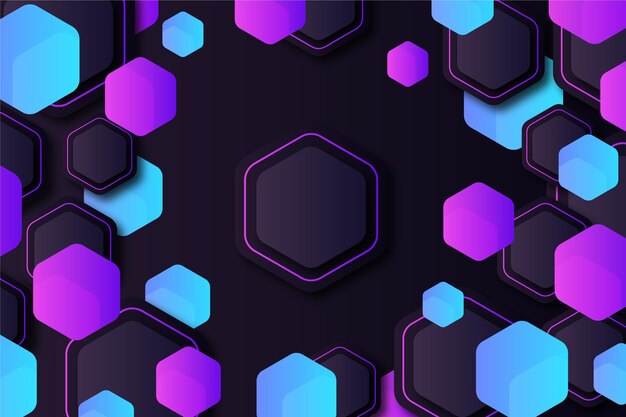 Fondo hexagonal degradado