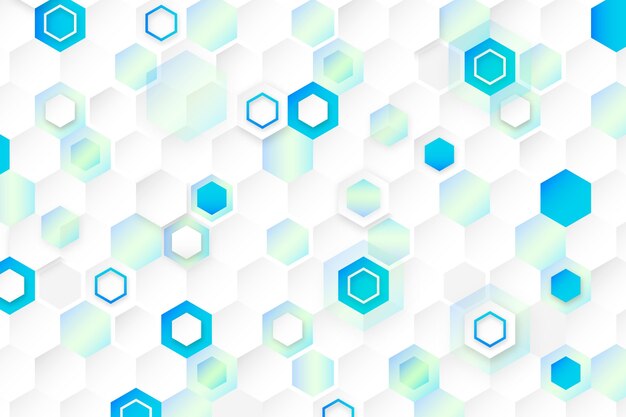 Fondo hexagonal degradado